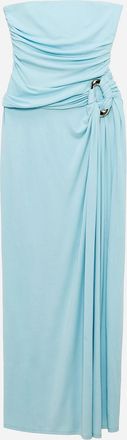 SIMKHAI Emma Strapless Jersey Bustier Maxi Dress