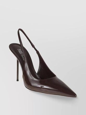 PARIS TEXAS patent finish slingback pump