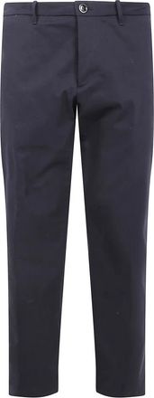 Nine In The Morning Giove Piatto Slim Trouser - Heren - Vrijetijds broeken - Zwart - 2XL - Katoen - Broeken