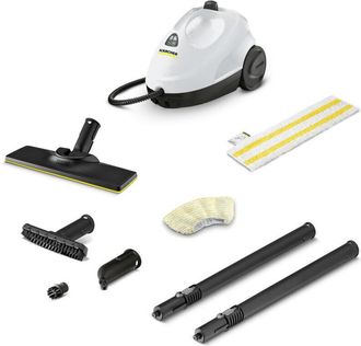 Karcher Limpiador A Vapor, 2 Bar Sc 2 Easyfix 1 500 W Dep&oacute;sito De 1 L Con Juego De Limpieza De Suelos Easyfix Y Boquillas - Karcher