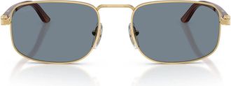 Persol Sunglasses Po1027 S 113256 Gold/Light Blue Unisex