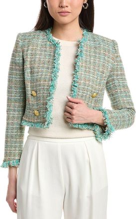 L'agence Lagence Clydie Tweed Cropped Blazer
