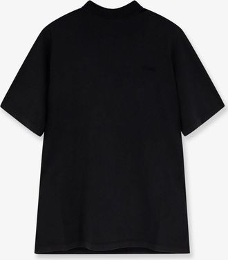 The Attico T-shirt in cotone con logo ricamato frontale - THE ATTICO - gender_Woman