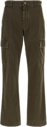 Burberry Army green cotton cargo pant