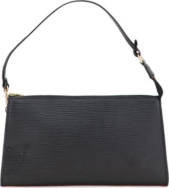 Louis Vuitton Borsa a spalla Pochette Accessoires in pelle Epi 2001 - Nero
