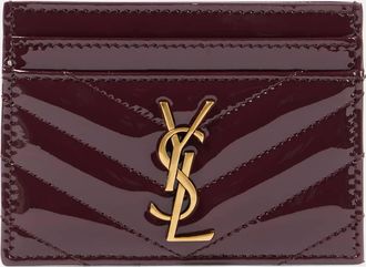 Saint Laurent Cassandre patent leather card holder