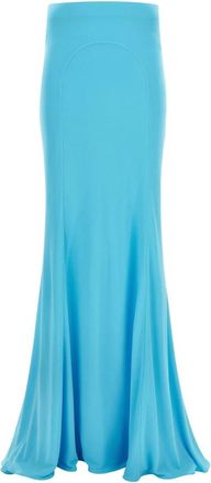 Tom Ford Impossible Rok Met Sleep - Dames - Maxi Rokken - Blauw - S - Rokken