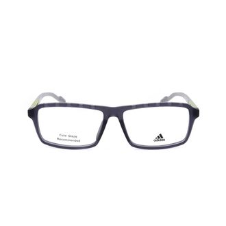 adidas Mens Grey Rectangular Eyeglass Frames SP5016
