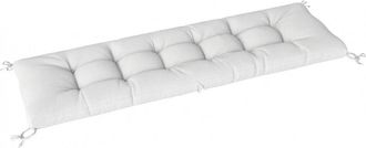 OUTSUNNY Coj&iacute;n para banco 198x65x13 cm crema