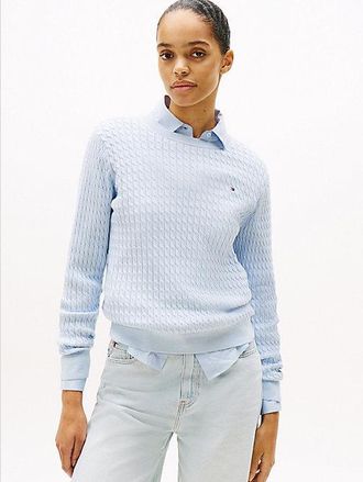 Tommy Hilfiger Cable Knit Crew Neck Jumper