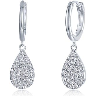 Lafonn Teardrop Dangle Earrings in Silver at Nordstrom