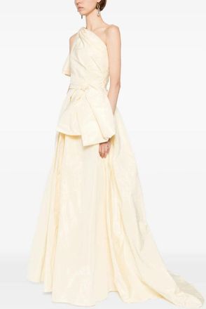 Saiid Kobeisy Aqua Sky Taffeta Evening Dress