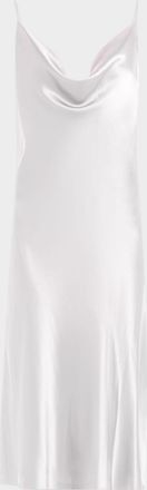Christine Lingerie Sleeveless Cowl-Neck Silk Nightgown