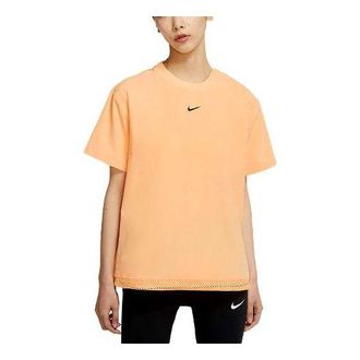 Nike (WMNS) Nike Sportswear Tech Pack Logo Printing Round-neck Orange Light orange DC8116-884