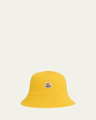 Moncler Mens Cotton Logo Bucket Hat
