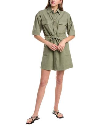 Faherty Utility Twill Mini Shirtdress