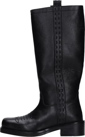 Emanuelle Vee Hoge Laars - Dames - Hoge Laarzen - Zwart - 40 EU - Leer - Schoenen