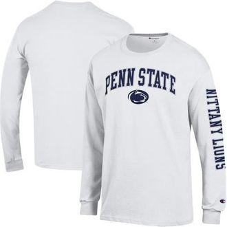 Champion Mens Champion White Penn State Nittany Lions Arch Over Logo 2-Hit Long Sleeve T-Shirt at Nordstrom, Size Xx-Large
