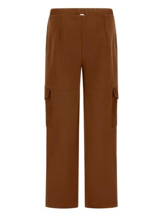 Herno pleated trousers - women - Cotton/Polyester - S - Brown