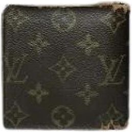 Louis Vuitton Pre-owned Vintage Kaarthouder / Portemonnee - Dames - Vintage Accessoires - Bruin - ONE Size - Leer - Vintage