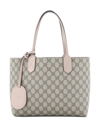 Gucci Reversible GG Print Leather Small tote bag - Brown