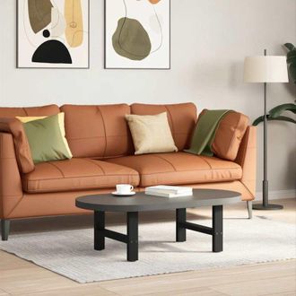 vidaXL Vidaxl - Patas Para Mesa De Centro Negras (2 Unidades, 50 X 30-31 Cm, Acero)