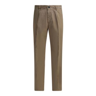 Incotex Broeken, Heren, Beige, W34, Katoen, Slacks Tapered Fit