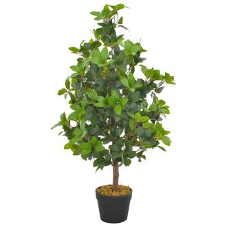 vidaXL Planta Artificial &Aacute;rbol De Laurel Con Macetero 90 Cm Verde Vidaxl