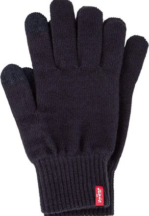 Levi's Strickhandschuhe LEVIS TOUCHSCREEN, Damen, Gr. S (8), blau (navy), Materialmix, unifarben, Handschuhe Strickhandschuhe, mit Touchfunktion, einfache Be