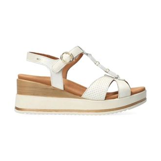 Mephisto Flat Sandalen - Dames - Sleehakken - Grijs - 41 EU - Schoenen