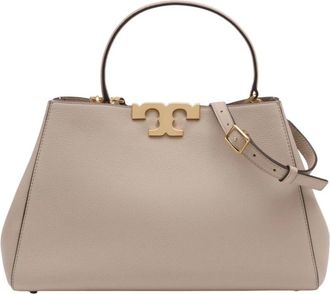 Tory Burch Eleanor Satchel - Dames - Handtassen - Beige - ONE Size - Leer - Tassen