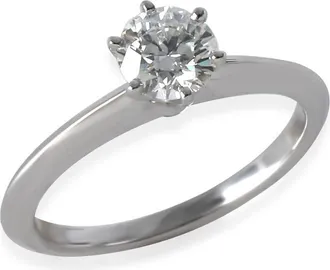 Tiffany & Co. Pre-Owned Tiffany & Co. 0.62 ct Round Brilliant Diamond Tiffany Solitaire Engagement Ring