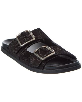 Gucci Gg Suede Slide
