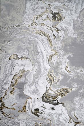 Kukoon Grey Gold Metallic Distressed Marble Rug in Metallic Gold | Size: 160 cm x 230 cm