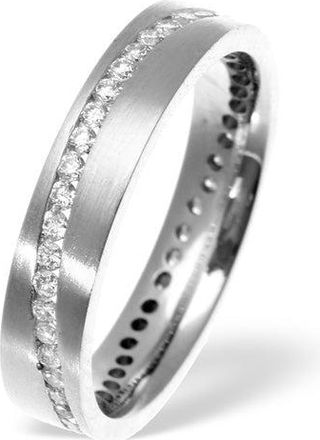 The Diamond Store Lucy Swirl Platinum Wedding Ring 0.55CT H/SI