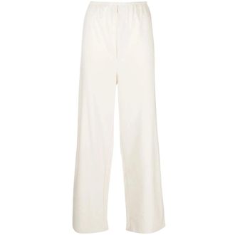 BASERANGE Wide Trousers, female, White, Size: S Stoa Pants