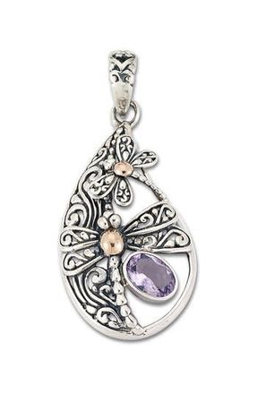 Samuel B. Dragonfly Pendant in Purple at Nordstrom Rack