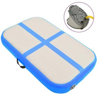 vidaXL Esterilla Inflable De Gimnasia Con Bomba Pvc Azul 60x100x15 Cm Vidaxl