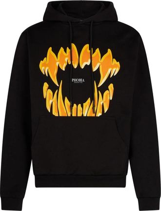 Phobia Archive Lichtgewicht Tracksuit Sweatshirt met Lange Mouwen - Heren - Hoodies - Zwart - L - Katoen - Hoodies & sweatvesten