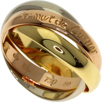 Cartier Trinity Yellow Gold (18K) Pink Gold (18K) White Gold (18K) Band Ring (Pre-Owned)