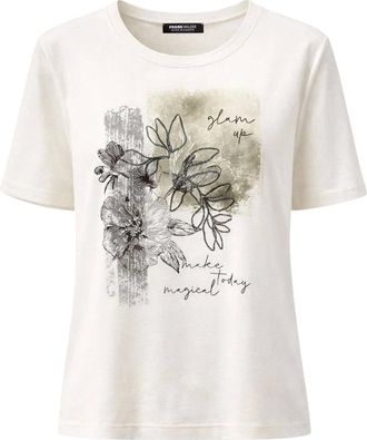 Frank Walder Frank Walder - W61Top/TShirt - Dames - Tops - Beige - Maat: XL