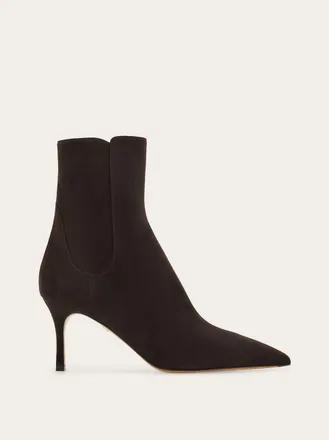 Ferragamo Women Pointed ankle boot Brown Size 6.5