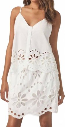 Splendid Emma Eyelet Tank In White