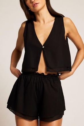 Negative Underwear Island Play Top in Black at Nordstrom, Size Xx-Large
