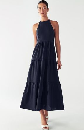 Willa Aquila Maxi Dress in Navy Blue at Nordstrom, Size 14
