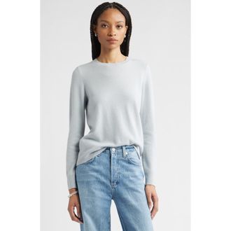 Nordstrom Cashmere Crewneck Sweater in Blue Dawn at Nordstrom Rack, Size X-Large