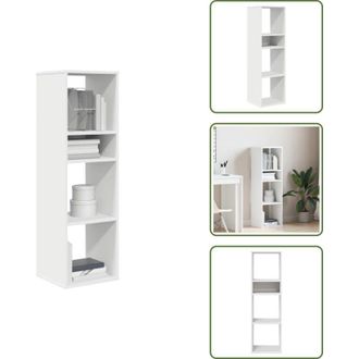vidaXL Libreria multifunzionale - vidaXL Libreria Bianca 34x31x112 cm in Legno Multistrato - Libreria per collezioni