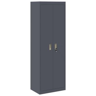 vidaXL Armario De Almacenamiento Antracita 60 X 40 X 180 Cm Acero Vidaxl