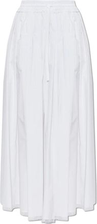 Dolce & Gabbana Katoenen Rok met Kantinzetstukken - Dames - Maxi Rokken - Wit - XS - Katoen - Rokken