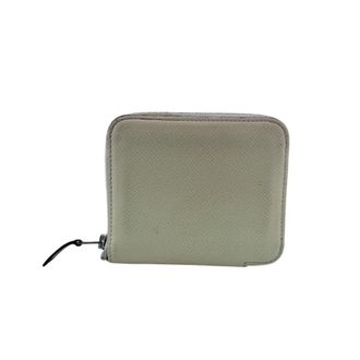 Herm&egrave;s White Leather Coin Purse/Coin Case (Pre-Owned)